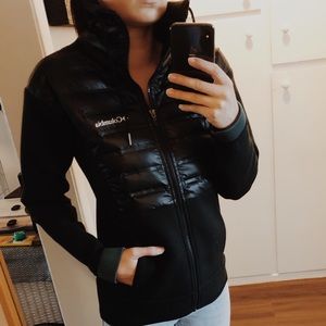 Black turtle Neck Columbia Jacket